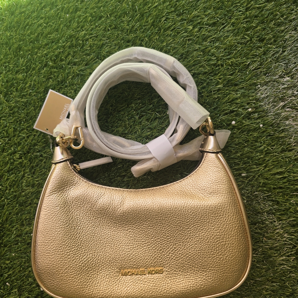 Michael Kors Gold Crossbody Bag - Picture 3 of 4